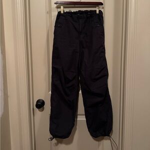 AE Snappy Stretch Low-Rise Parachute Pant Black